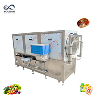 YOUBAN Commerciële Borstel Trommelwasmachine Rotatiewasmachine voor Taro, Zoete Aardappel, Kurkuma, Wortelgroenteverwerkingslijn