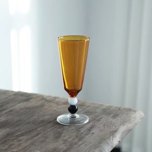 M Vintage rayé gobelet tasses en verre verre de Bourgogne verres à jus de Champagne décoration de la maison tasse à café verres tasse à Cocktail - Product Image 4