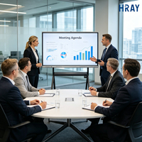 Tableau blanc interactif LCD HRAY 75 pouces 10 bits 60 Hz multi-systèmes pour conférences d'entreprise, éducation, OEM, ODM, vente en gros