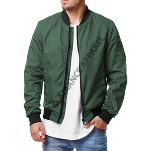 แจ็กเก็ตบอมเบอร์ผ้าไนลอนออกแบบโลโก้ได้ตามต้องการสำหรับผู้ชายแจ็คเก็ตนักบินสำหรับฤดูหนาว - Product Image 2