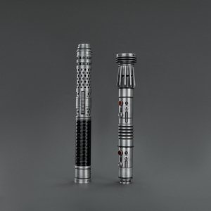 Sabre laser rouge à double lame de <span class=keywords><strong>Darth</strong></span> <span class=keywords><strong>Maul</strong></span> |   Sabre laser en métal robuste effet vieilli pour duels |   Distributeur et agent en gros recherchés - Product Image 5