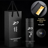 Thermos intelligent en acier de 500 ml 2025 avec logo personnalisé, affichage LED de température, filtre à thé, anti-fuite, coffret cadeau – Indispensable pour les entreprises