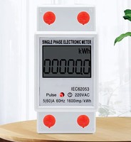 Medidor inteligente monofásico de riel DIN Medidor de energía eléctrica estática