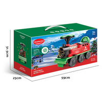 Train électrique pour enfants avec rails et musique, jouet de Noël pour garçons et filles