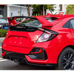 Alerón Trasero Tipo <span class=keywords><strong>R</strong></span> de Fibra de Carbono ABS de Alta Calidad Haosheng para Honda <span class=keywords><strong>Civic</strong></span> Hatchback 10 2016 2017 2018 2019 <span class=keywords><strong>2020</strong></span> 2021 - Product Image 5