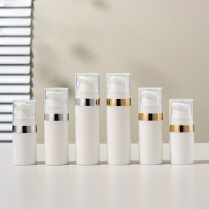 Trong kho 5ml <span class=keywords><strong>10ml</strong></span> 15ml trắng Lotion chai chăm sóc da huyết thanh không có không khí bơm chai với Vàng Sliver biên giới mỹ phẩm <span class=keywords><strong>container</strong></span> - Product Image 3