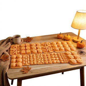 Molde de Silicona de Grado Alimenticio <span class=keywords><strong>para</strong></span> Halloween con Diseño de Fantasma y Calabaza, Ideal <span class=keywords><strong>para</strong></span> Pasteles, Mousse, Repostería y Galletas Caseras - Product Image 3