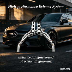 Collecteur d'échappement haute performance en acier inoxydable pour Mercedes-Benz C63 AMG - Pièces de tuning moteur - Product Image 4