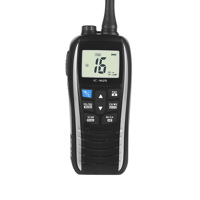 IC-M25 Intercom Maritime Marine VHF M33 M36 M37 Floating Handheld Machine VHF Ship Port