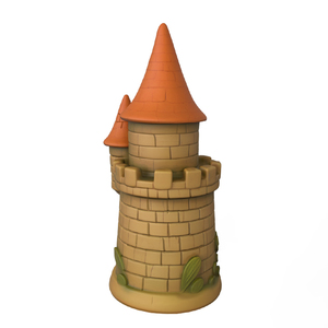 Vente en gros de niches pour oiseaux en céramique personnalisées en forme de château, résistantes aux intempéries, pour l'extérieur, maison d'oiseaux artistique pour jardin, pour un paysage haut de gamme - Product Image 4