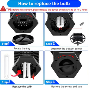 Tube LED UVA de nouvelle génération à économie d'énergie pour attirer les insectes |   Lampe anti-moustiques et anti-mouches à longue durée de vie 5W/10W à installer en remplacement - Product Image 5