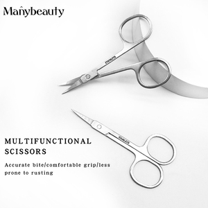 Kit de <span class=keywords><strong>ciseaux</strong></span> en acier inoxydable pour la coupe des <span class=keywords><strong>ongles</strong></span>, des cils et des cuticules, avec pointe argentée, pour la manucure et les sourcils - Product Image 2