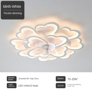 Modern Intelligent <strong>LED</strong> <strong>Ceiling</strong> <strong>Fan</strong> Lights for Living Room Dining Room Bedroom <strong>Ceiling</strong> <strong>Fan</strong> Lamp <strong>Remote</strong> Adjustable Speed Dimmable - Product Image 2
