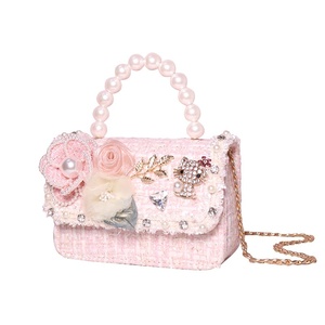 Sacs à bandoulière antivol durables et de haute qualité en coton et lin pour filles, collection printemps-été, sacs à <span class=keywords><strong>main</strong></span> tendance pour enfants, vente en gros - Product Image 5