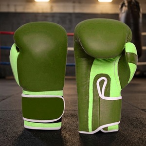ถุงมือชกมวย Wolon Sparring Training Muay Thai ขนาด 10 ออนซ์ 16 ออนซ์  แบบผูกเชือก  โลโก้สั่งทำได้  หนัง PU กันน้ำ - Product Image 3
