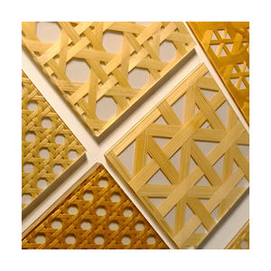 Panel de Resina Translúcida Personalizado con Textura de Mimbre Natural, Diseño Europeo Moderno, Resistente a la Humedad, para Caja de Luz Decorativa - Product Image 2