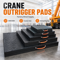 Plaque de support de grue en UHMWPE/HDPE, patins stabilisateurs robustes pour grue de levage et camion-grue