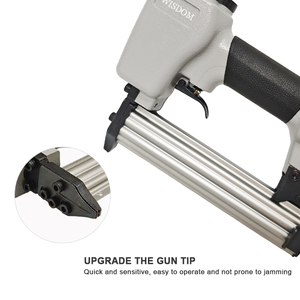 Cloueur pneumatique en alliage d'aluminium WISDOM F32-D2, cloueur pneumatique OEM pour palettes en bois et décoration de meubles, clous de 10 à 32 mm - Product Image 2