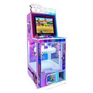 Nouvelle machine de jeu pour enfants, ensemble de porte-clés poupée à clipser, machine à faire des boulettes de bœuf, machine de jeu commerciale Theluckyroller avec pendentif - Product Image 5