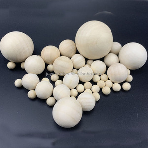 Fabbrica di legno artigianato giocattoli per bambini 6mm piccole sfere di legno 25mm rotonde 20cm naturale intaglio decorativo grandi sfere di legno per bambini - Product Image 3