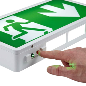 Señal de salida de emergencia Iluminación DE EMERGENCIA comercial de doble cara Luz de salida de batería incorporada Pasillos Lámpara de señal de pasillo - Product Image 5