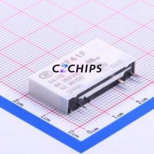 HF41F/24-HS Power Relay SIP,5x28mm Relay 24V 1 Normally Open: 1A (SPST-Normally Open)::: 4 6A-30VDC/6A-250VAC - Product Image 1