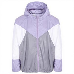 Chaqueta Cortavientos Personalizada Estilo Vintage Años 80 y 90 para Hombre, Invierno, 100% Poliéster, Bloques de Color, Cierre de Cremallera, Nylon, Cuello Alto, Resistente al Viento e Impermeable - Product Image 1