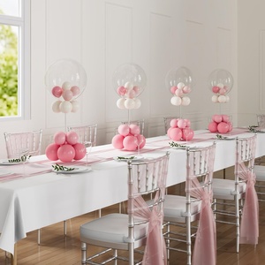 Support de table en acrylique transparent sur mesure pour bâtonnets de ballons avec base, présentoir de magasin pour décoration de fête - Vente en gros - Product Image 1