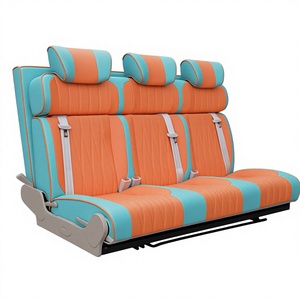 Siège double pliable en cuir confortable AutoLiuMa avec lit à trois couches pour camping-car, fourgon <span class=keywords><strong>aménagé</strong></span>, intérieur <span class=keywords><strong>de</strong></span> camping-car - Product Image 1