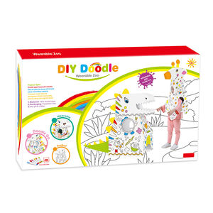 Jouet en carton pour enfants, bricolage, apprentissage de la coloration, <span class=keywords><strong>girafe</strong></span>, avec housse - Product Image 1