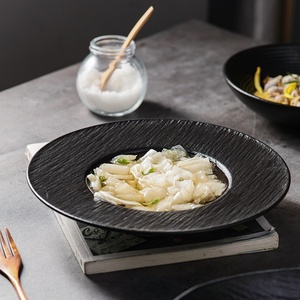 <span class=keywords><strong>Piatto</strong></span> di pesce moderno Extra Large ovale in ceramica con bordo curvo <span class=keywords><strong>piatto</strong></span> d'autore per hotel e feste per stoviglie di celebrità su Internet - Product Image 3