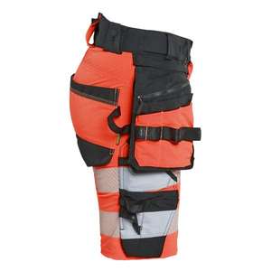 BLAKLADER - 702016485599C48 Pantalones cortos de mujer Hi-Vis 4-Way stretch Rojo hi-vis/negro-EAN 7330509928394 ROPA DE TRABAJO DE LA HI-VIS - Product Image 5
