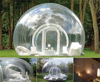 Dôme gonflable transparent géant pour l'extérieur, tente à bulles gonflable, tente de camping gonflable, igloo de neige