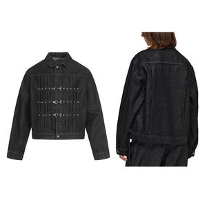 Vintage Japanese <b>Rhinestone</b> Designer <b>Jacket</b> Buckle Fireman Clasp <b>Jacket</b> Plus Size Men's <b>Jackets</b> Y2K Streetwear Outdoor <b>Jackets</b> - Product Image 1