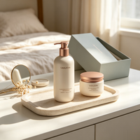 Bouteilles et pots vides pour produits capillaires 250ml 400ml 500ml, ensemble de bouteilles vides pour shampoing et après-shampoing avec boîte d'emballage