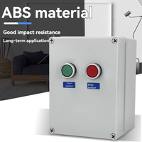 Caja de Control con Interruptor de Botón Pulsador para Exteriores, Impermeable, de Alta Potencia, Combinación 1NO, IP65, Contactor de Arranque/Parada, Cableado 380V/220V