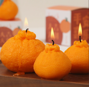 Novelty Ugly Orange Artificial Fruit <b>Mold</b> Handcrafted Aromatherapy <b>Candle</b> Special Scent Ideal Festive Holiday Present - Product Image 6