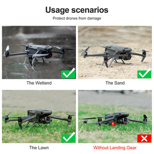 Startrc 1.77 Inch Opvouwbaar Hoogte Verhogen Stand Benen Uitgebreide Landing Gear Voor Dji Mavic <span class=keywords><strong>3</strong></span> Drone Accessoires - Product Image 5