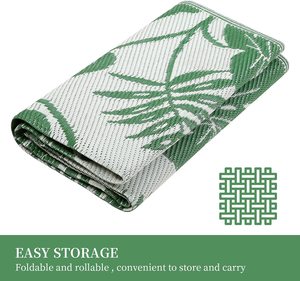 야외 재활용 PP 스트로 캠핑 러그 5x7 피트 양면 매트, RV 뒷마당 데크 피크닉 베스트셀러 - Product Image 3