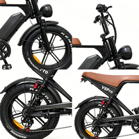 Vélo Électrique Tout-Terrain 20x4 Mini Fat Tire avec Pneus Larges, Moteur 48V 500W 750W, Double Suspension NFC, Idéal Neige et Route, pour Adulte - Vente Chaude Usine