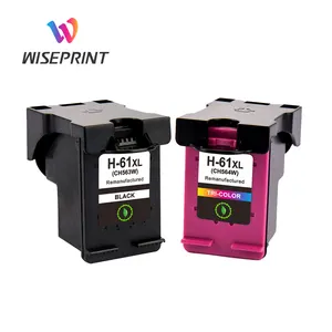 Wiseprint متوافق HP 61 XL 61XL المعاد اللون الأسود خرطوشة حبر نفاث ل منضدية 1010 3000 4500 طابعة