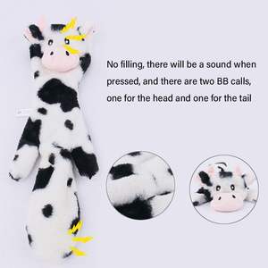 Toplu çoklu paket düz undog köpek gıcırtılı oyuncaklar hiçbir doldurma köpek oyuncak küçük ve orta irkları için - Product Image 4