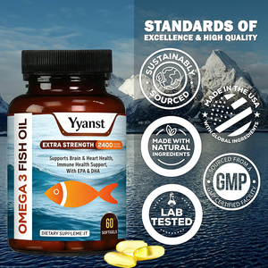 Omega 3 y aceite de pescado de alta calidad de marca privada con EPA y DHA que favorecen la función del corazón, el cerebro y la visión, y soporte inmunológico en cápsulas blandas. - Product Image 4