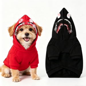 Sweat-shirt pour chien à motif requin tendance, vêtement décontracté pour animaux de compagnie, sweat-shirt pour chiot pour <span class=keywords><strong>les</strong></span> <span class=keywords><strong>promenades</strong></span> en plein air et le quotidien - Product Image 1