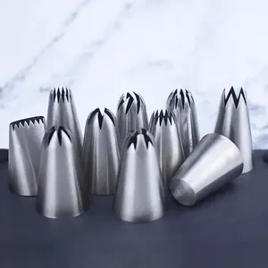 Cake Decorating Nozzles 304 Stainless Steel Large Nozzle Icing Piping Tips Cake Decorating Tools