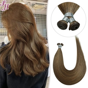 Extensions de cheveux Genius Weft marron FH Vendor, fournisseurs de cheveux humains européens d'un seul donneur, cheveux humains Genius Weft invisibles - Product Image 1
