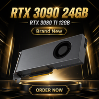 OEM/ODM Server AI GPU Geforce RTX 3080Ti 3080 12GB Kartu Video RTX 3090 24GB DDR6X Turbo Kartu Grafis