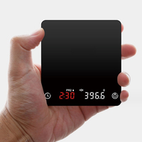 Mini balance à café ABS 2kg 0.1g portable avec minuteur, modes café multiples, pour café filtre et expresso, conversion d'unités, fonction tare, écran LCD