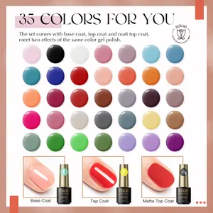 ROSALIND-Kit de vernis à ongles gel UV 32 couleurs, couche de base, brillant et mat, ensemble de vernis à ongles, collection Nude Mix Glift, nouveauté