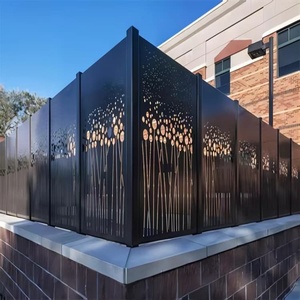 Panneau de clôture en aluminium perforé découpé au laser de 6 pieds, écran métallique décoratif pour jardin, hôtel <span class=keywords><strong>et</strong></span> projets commerciaux - Product Image 4